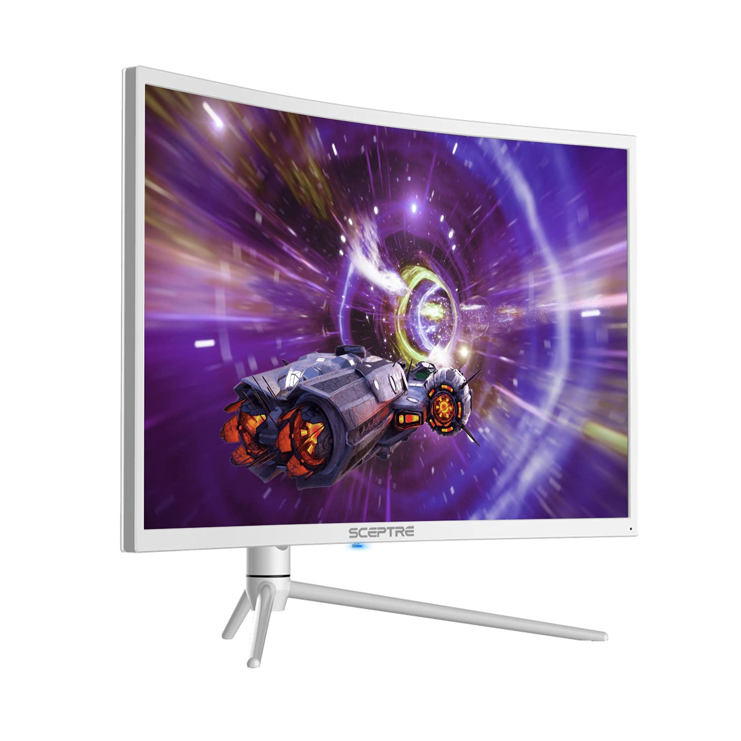 Sceptre Curved 32 Inch Qhd Gaming Monitor 2560 X 1440 Up To 165Hz 144Hz 1Ms Hdr1000 99% Srgb, Light Sensor Height Adjustable Dp