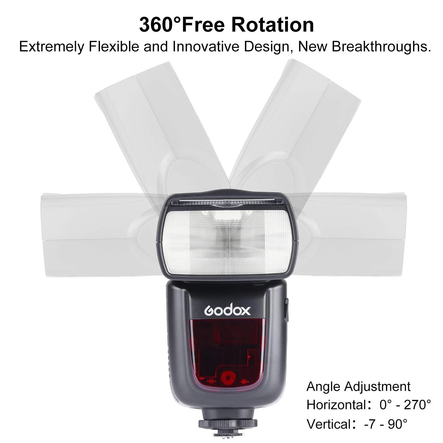 Godox V860Ii-C Kit E-Ttl High-Speed Sync 1/8000S 2.4G Gn60 Li-Ion Battery 1.5S Recycle Time Camera Flash Speedlite Light For Can