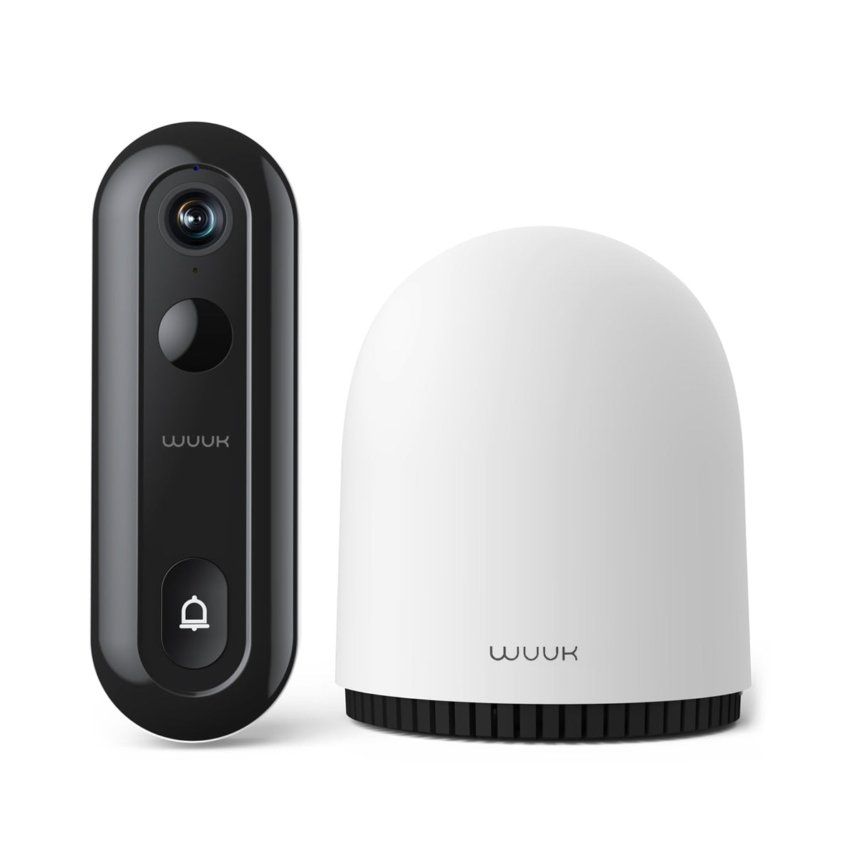 Wuuk 2K Doorbell Camera, Video Doorbell Wireless/Wired, Homebase Supports Up To 8 Cams, No Subscription, 2.4/5 Ghz Wifi, 32G Loc