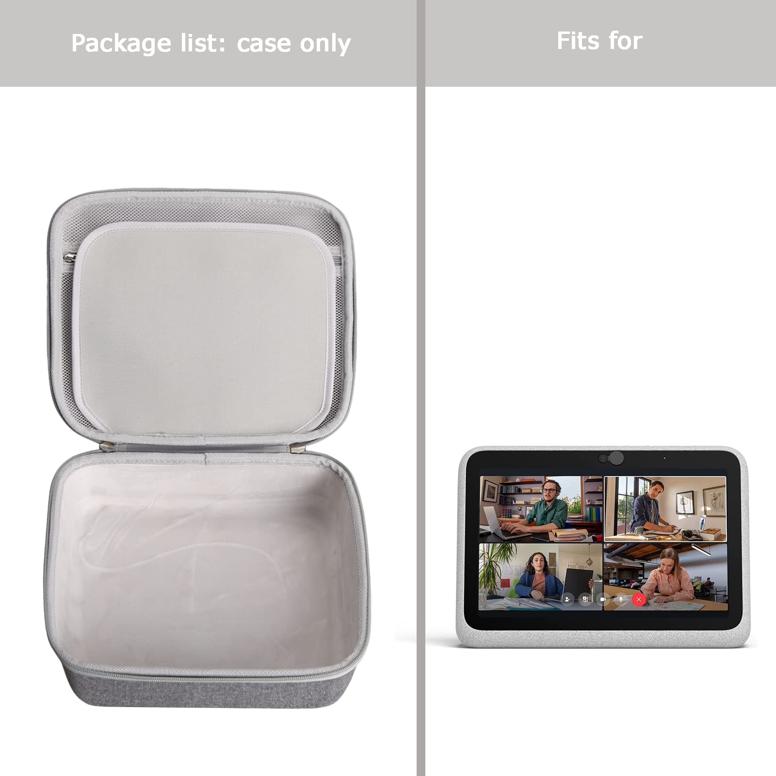 Tourmate Hard Carrying Case For Facebook Meta Portal Go   Portable Smart Video Calling 10    Touch Screen, Protective Carrying S