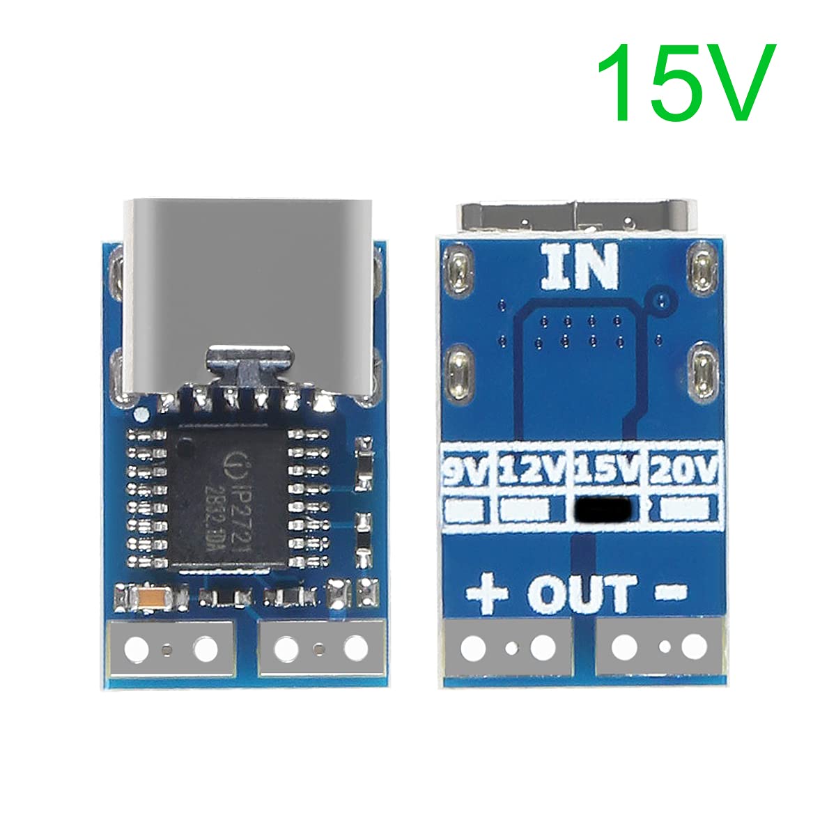 Aitrip 5 Pcs Pdc004 Pd Pd Decoy Module, Usb C Pd 15V Dc Fixed Voltage Power Trigger Module 5A Type C Female Input For Notebook