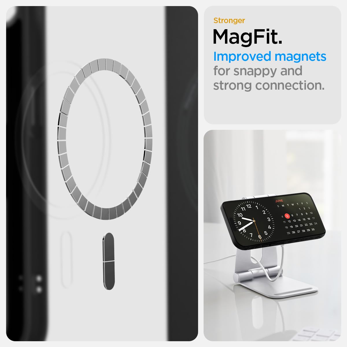 Spigen For Iphone 16E Case, Liquid Air Magfit [Compatible With Magsafe Accessories] [Military-Grade Protection] - Matte Black