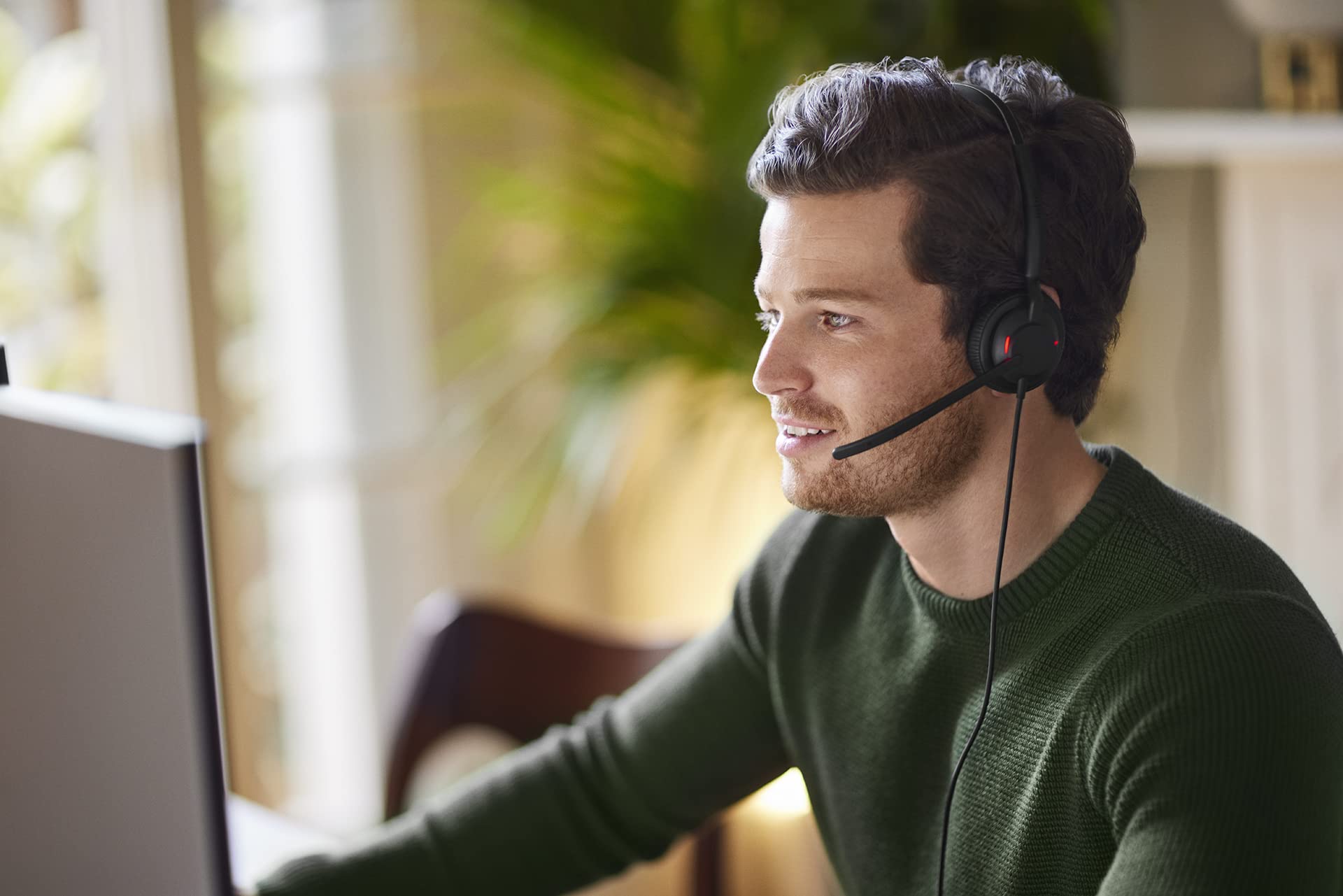 Jabra Engage 50 Ii Wired Stereo Headset With Link Call Control   Noise Cancelling 3 Mic Technology And Usb C Cable, Ultra Lightw