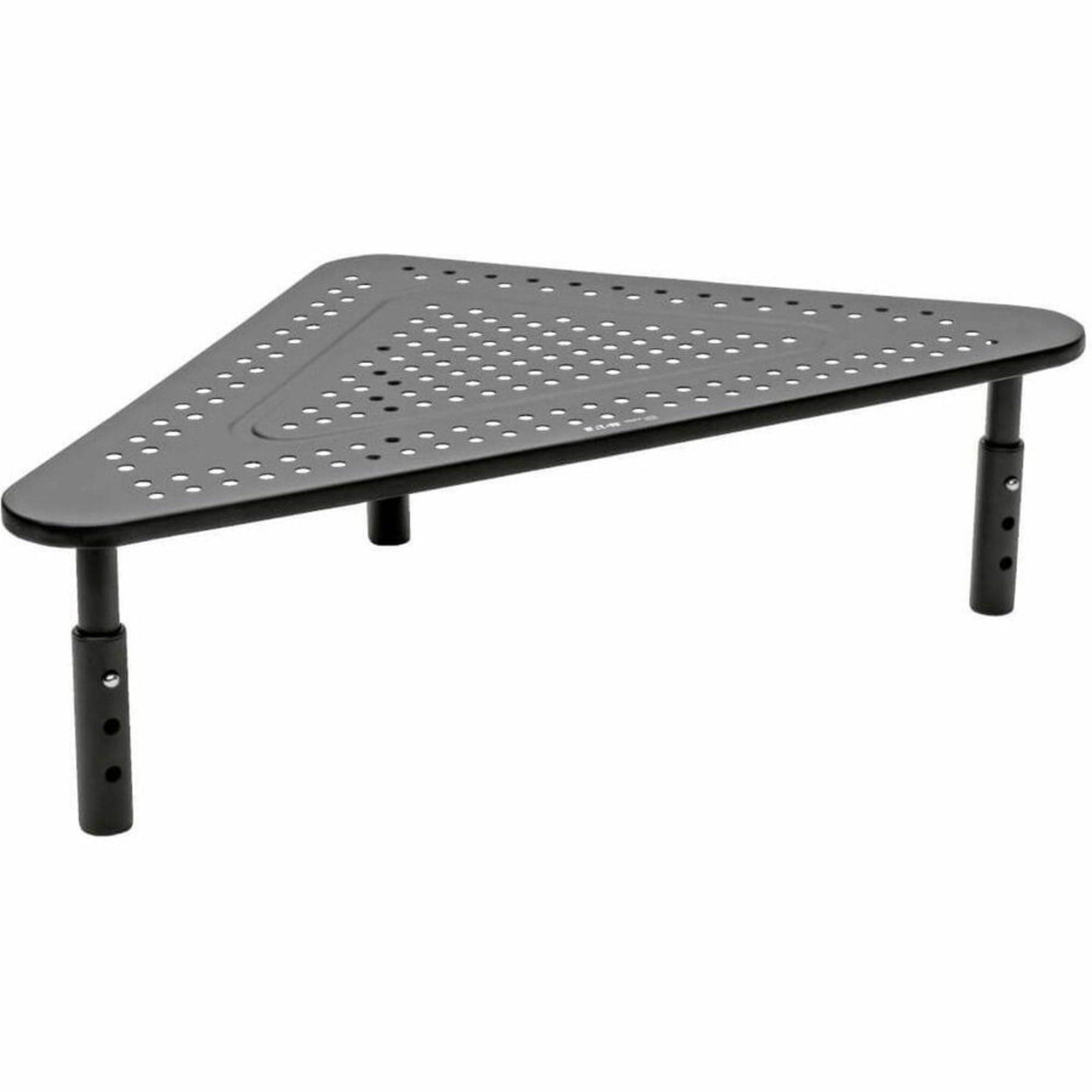 Tripp Lite Computer Monitor Stand, Corner Desk Monitor Stand For L Shaped Desk, Adjustable Height, 12 X 20 In, Metal, Black (Mr1