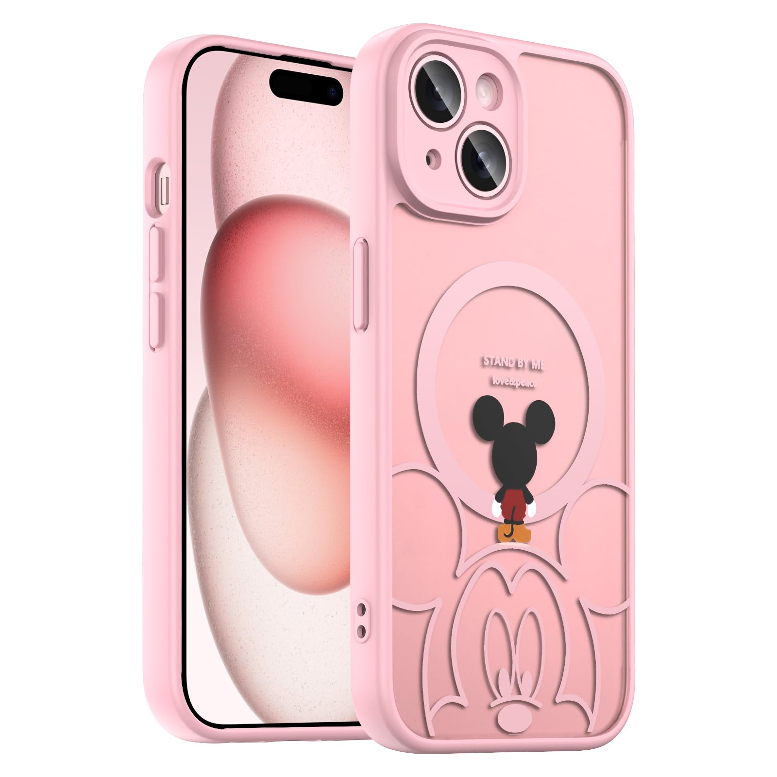 Lastma Case for iPhone 13 [Compatible with MagSafe], Cute Design Magnetic Colorful [Translucent Matte] Soft Bumper Hard Back Pro