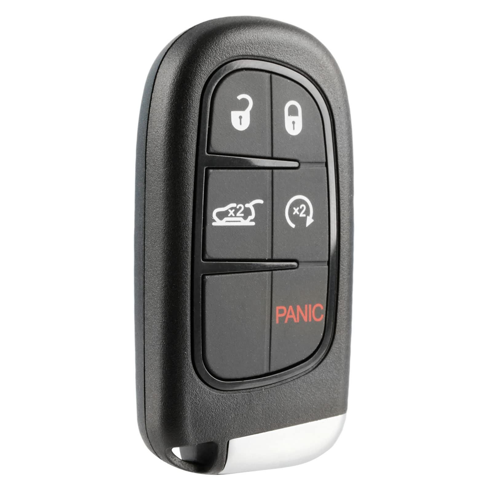 USARemote Smart Key fits 2014-2019 Jeep Cherokee Keyless Entry Remote Start Fob (GQ4-54T) Black Metal SUV Key Shell