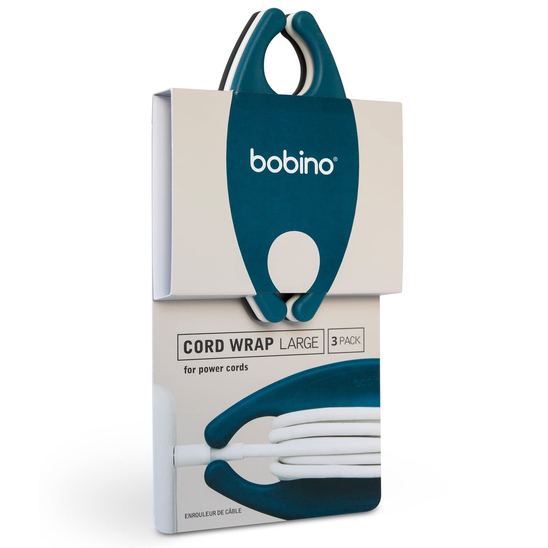 Bobino | Cord Wrap | Cord Organizer | Desk Cable Management | Cord Holder & Cable Organizer | Cord Organizer For Desk Accessorie