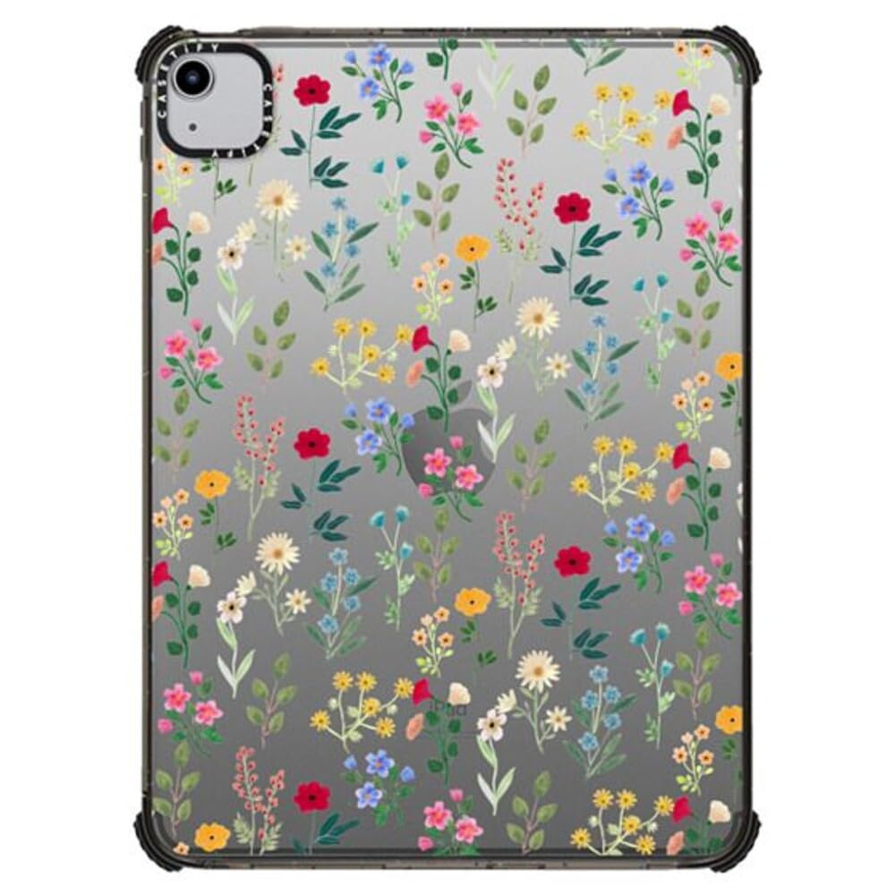 Casetify Impact Case For Ipad Air 10.9'' (4Th/5Th Gen)   Spring Botanicals 2   Clear Black