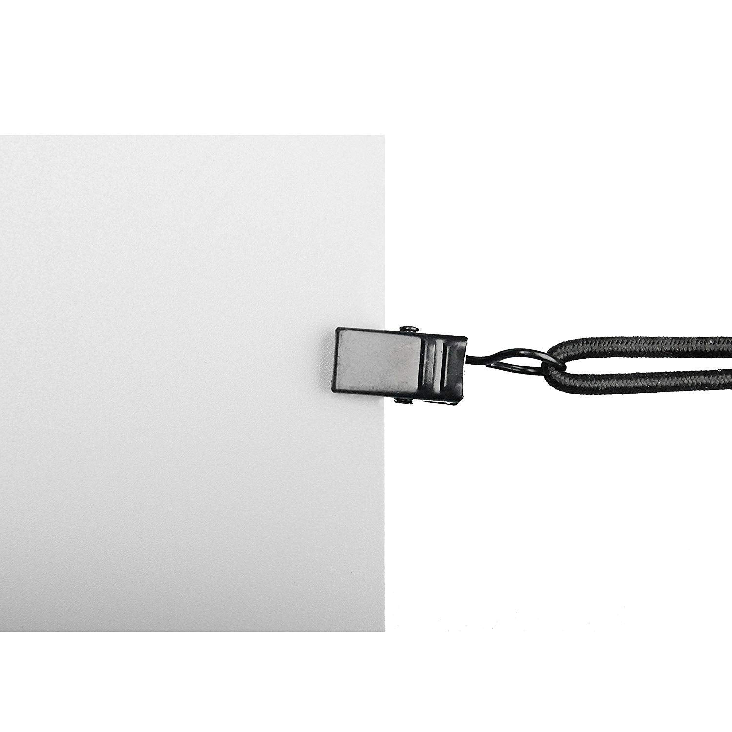 Slow Dolphin Backdrop Background Muslin String Clips Holder Multifunctional For Photo Video Photography Studio 16 Pack, Black