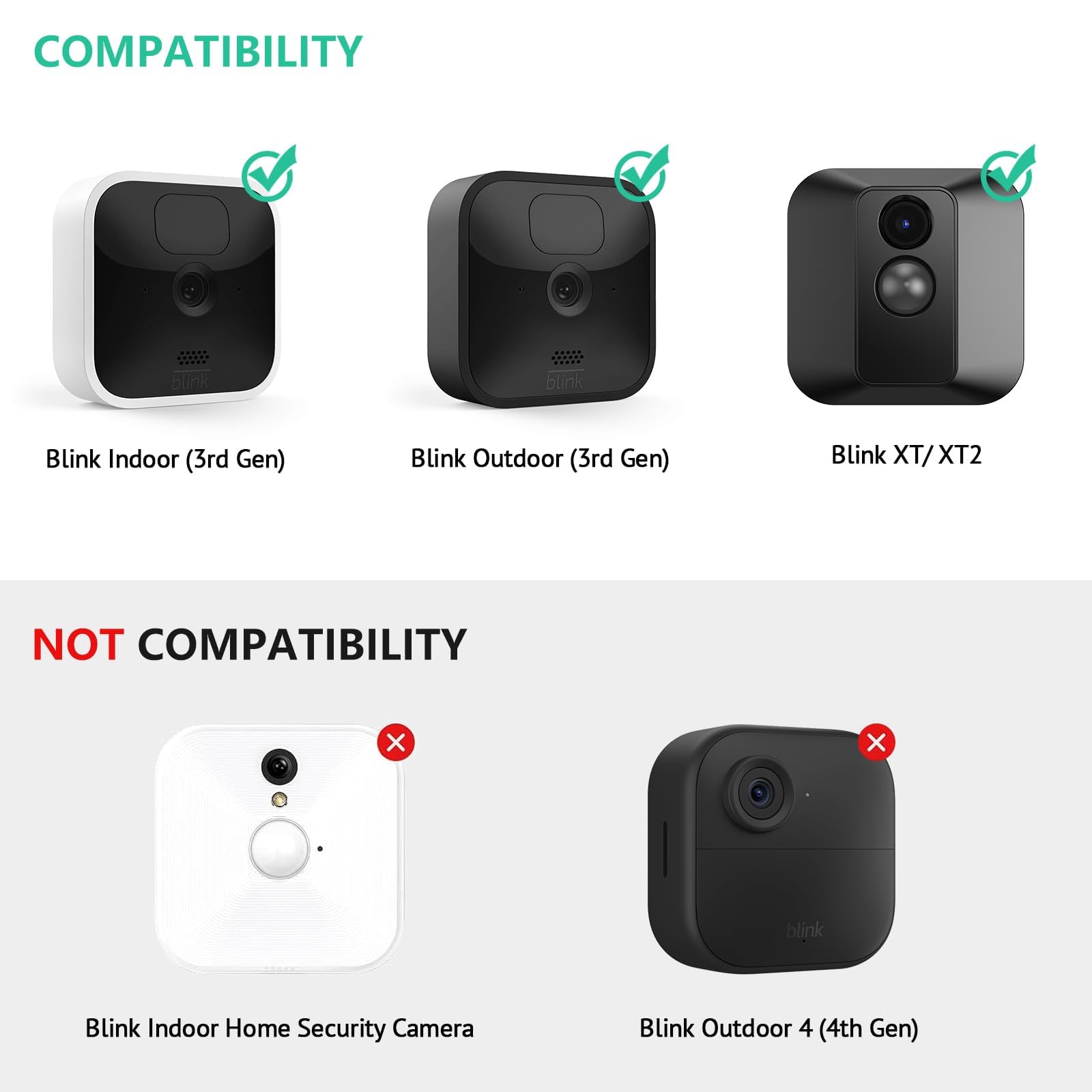 Olaike 3 Pack 26Ft/8M Weatherproof Micro Usb Power Cord And Charger For Blink Outdoor Indoor Camera 3Rd Gen/Xt/Xt2 Camera, Wyze