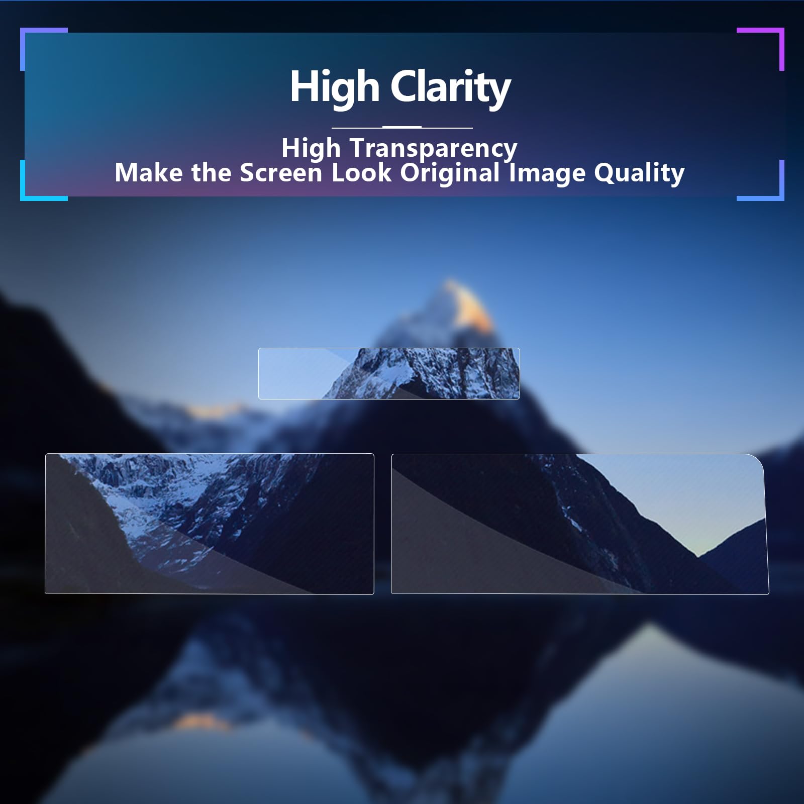 Sxcy For 2024 2025 Hyundai Kona Accessories (Se Sel Limited N Line) 2024 2025 Kona Instrument+Gps+Climate Touch Screen Protector[2+2+2 Pcs Apart Nano Protector]