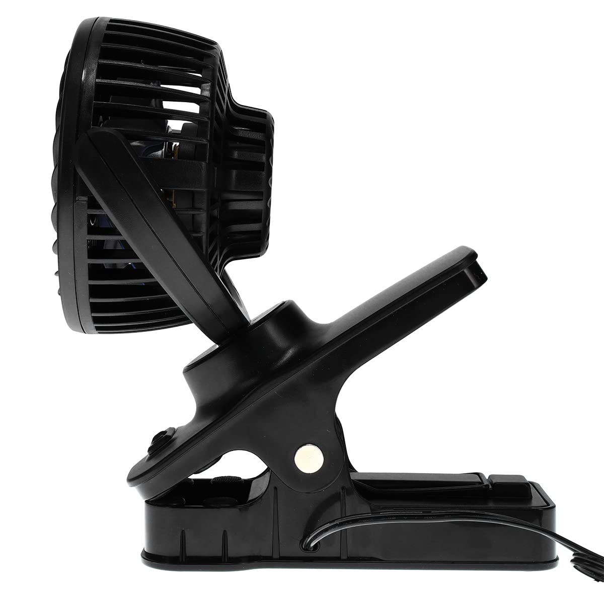 Roadpro Rpusbfan Black 4-Inch Clip-On Fan For Vehicle Or Desk Usb Portable Mini Cooling Fan