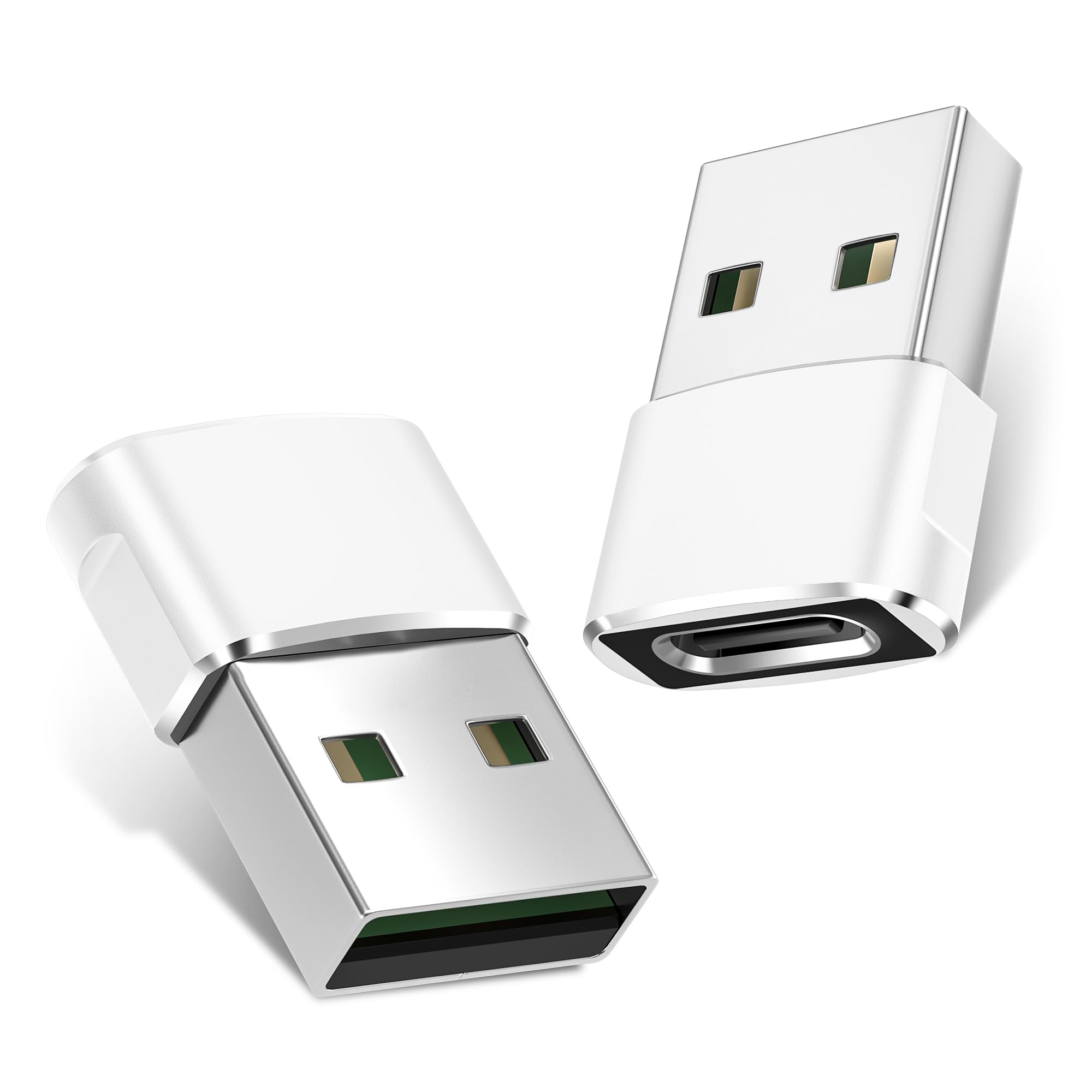 Basesailor USB to USB C Adapter 2 Pack,Type C Female to A Male Cable Converter for Apple Watch Ultra iWatch Series 7 8,iPhone 15