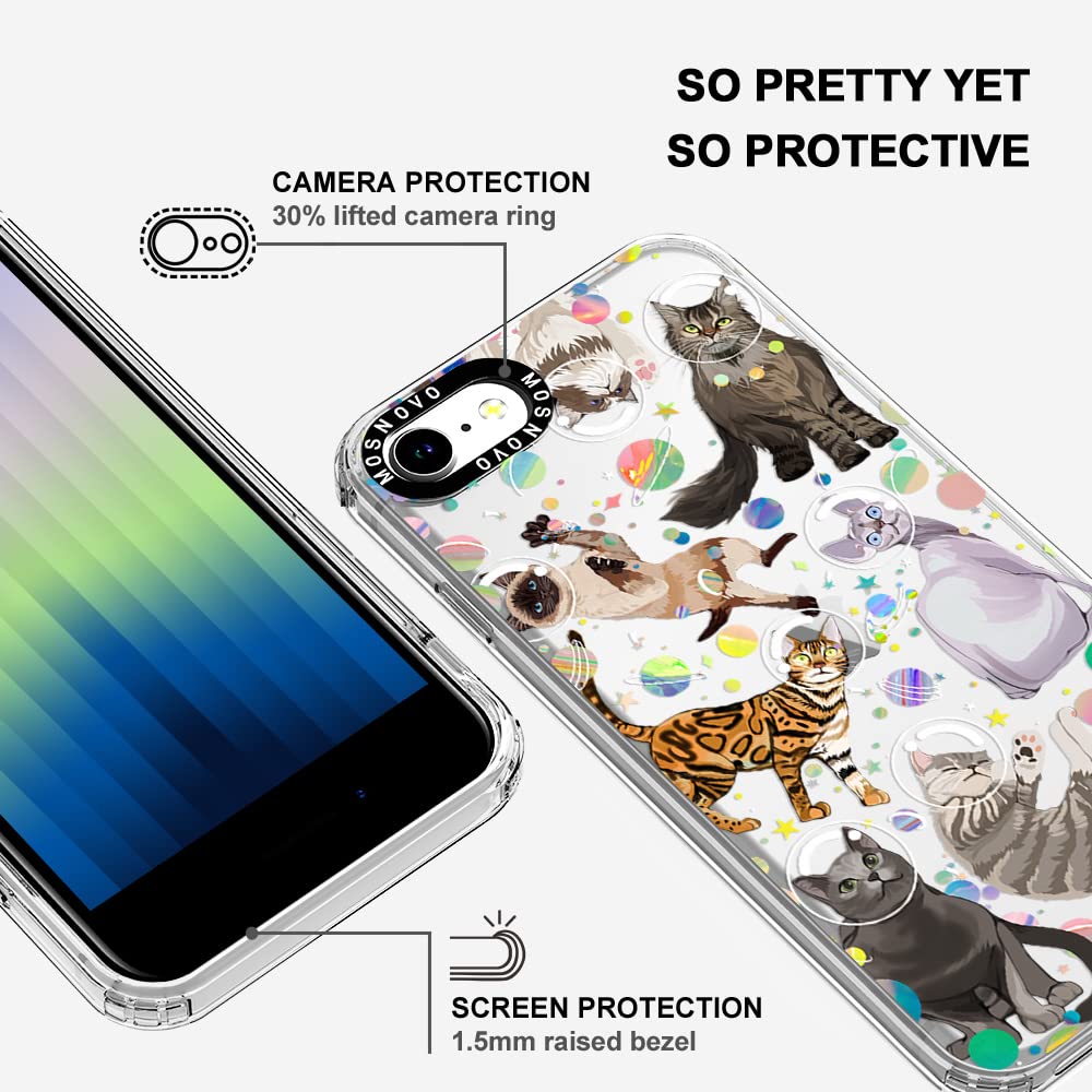 Mosnovo Case For Iphone Se, Iphone 8 & Iphone 7, [Buffertech 6.6Ft Military Grade Drop Protection] [Anti Peel Off Tech] Clear Tp