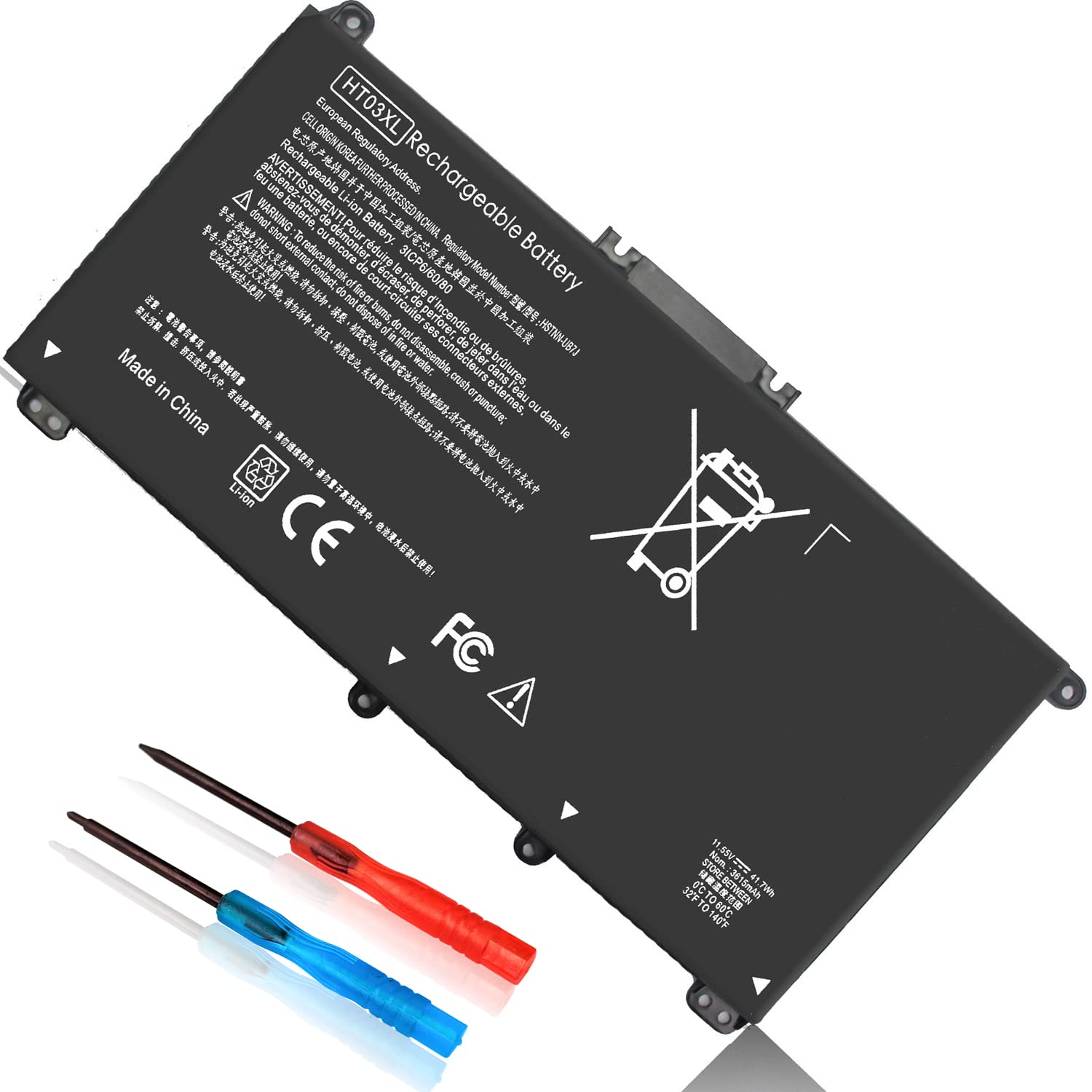 Ht03Xl L11119 855 Battery For Hp Pavilion 15 Cs 15 Da 15 Db 15 Dw 17 By 17 Ca 14 Ce 14 Cf 14 Df 15 Cs0073Cl 15 Cs0053Cl 15 Da001