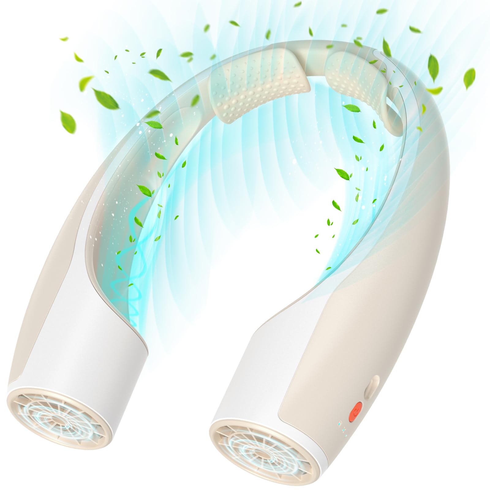 Rohent Personal Neck Fan Portable: Faster Cooling Fans That Blow Cold Air Ultra Quiet   High Velocity Usb Rechargeable Cordless