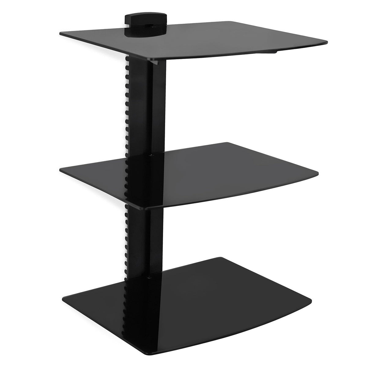 Megamounts Dvd 313 3 Shelf Tempered Glass Multimedia Mounting Unit