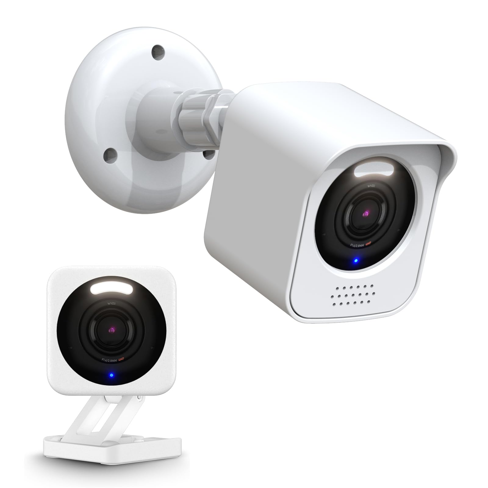 Kmouants All New Wyze Cam V4 Camera Surveillance Mount, Compatible With Wyze Cam V4 Only Weatherproof Protective Housing And 360