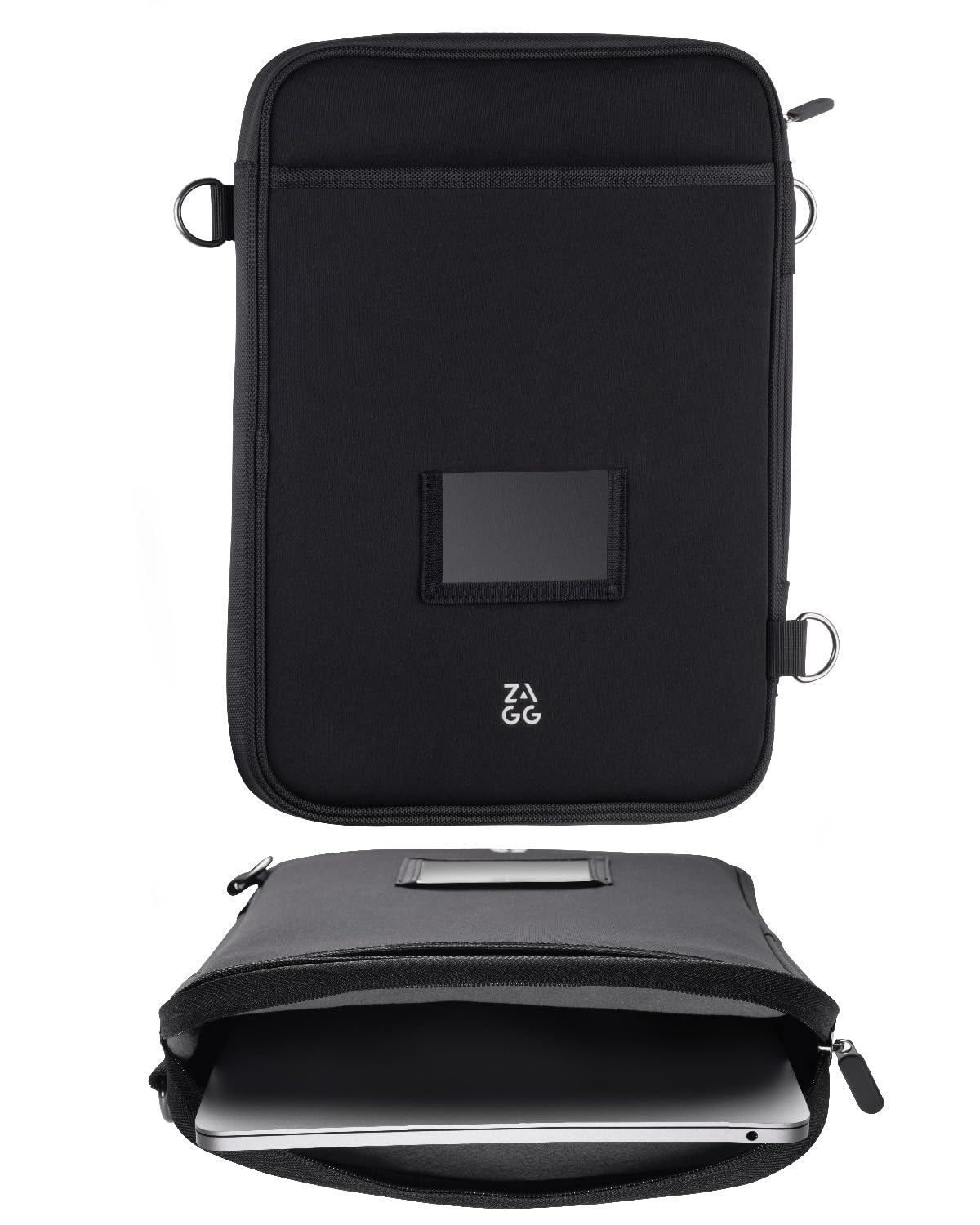ZAGG 13+ Protective Laptop Sleeve with Pouch – Fits 13-15 Inch Tablets, Chromebooks, and Laptops, Water-Resistant Neoprene Case with ID Holder and Zippered Pocket