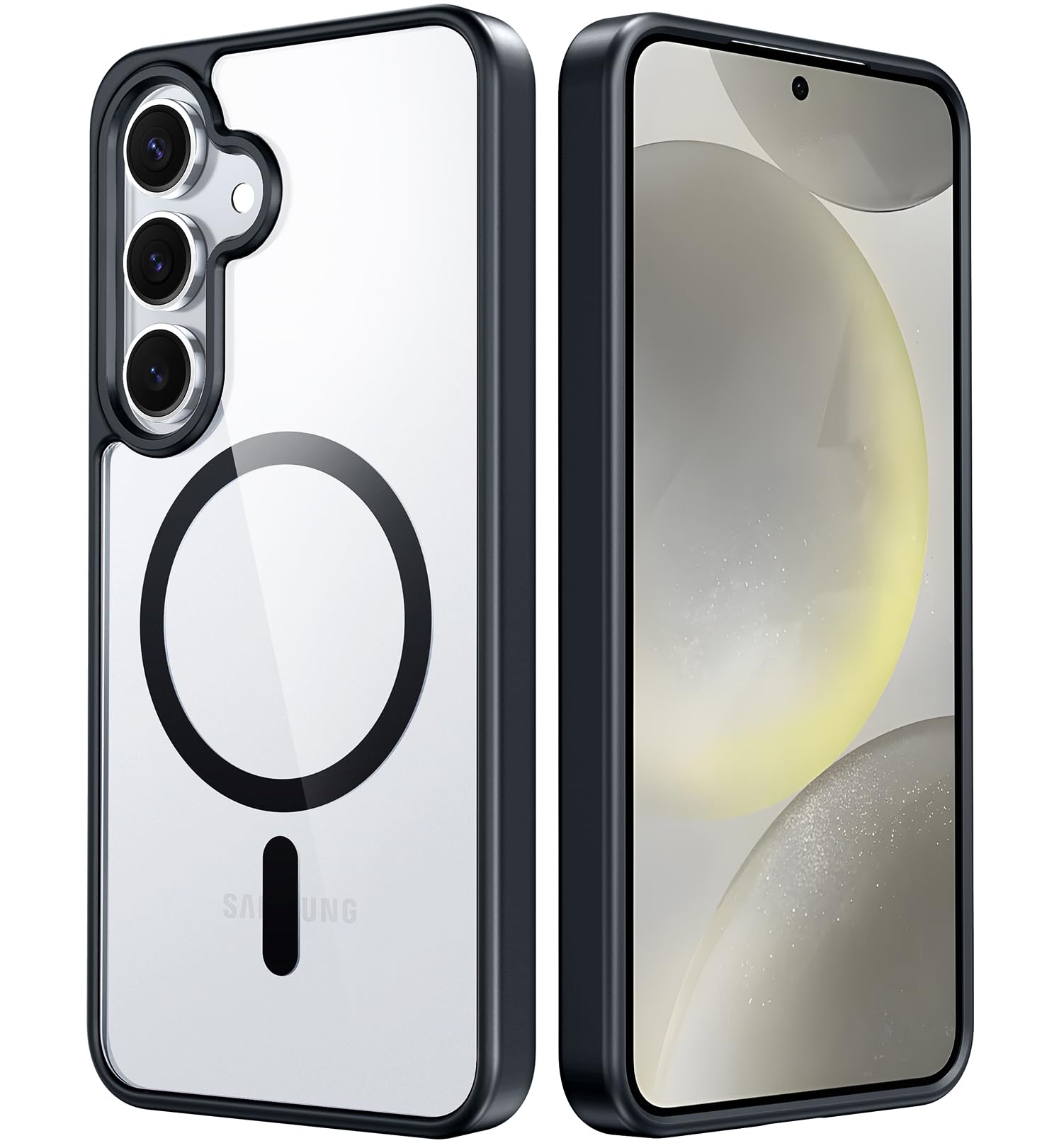 Fntcase For Samsung Galaxy S24 Case: Support Magnetic Charging Anti Yellowing Shockproof Protective Phone Cover | Military Grade