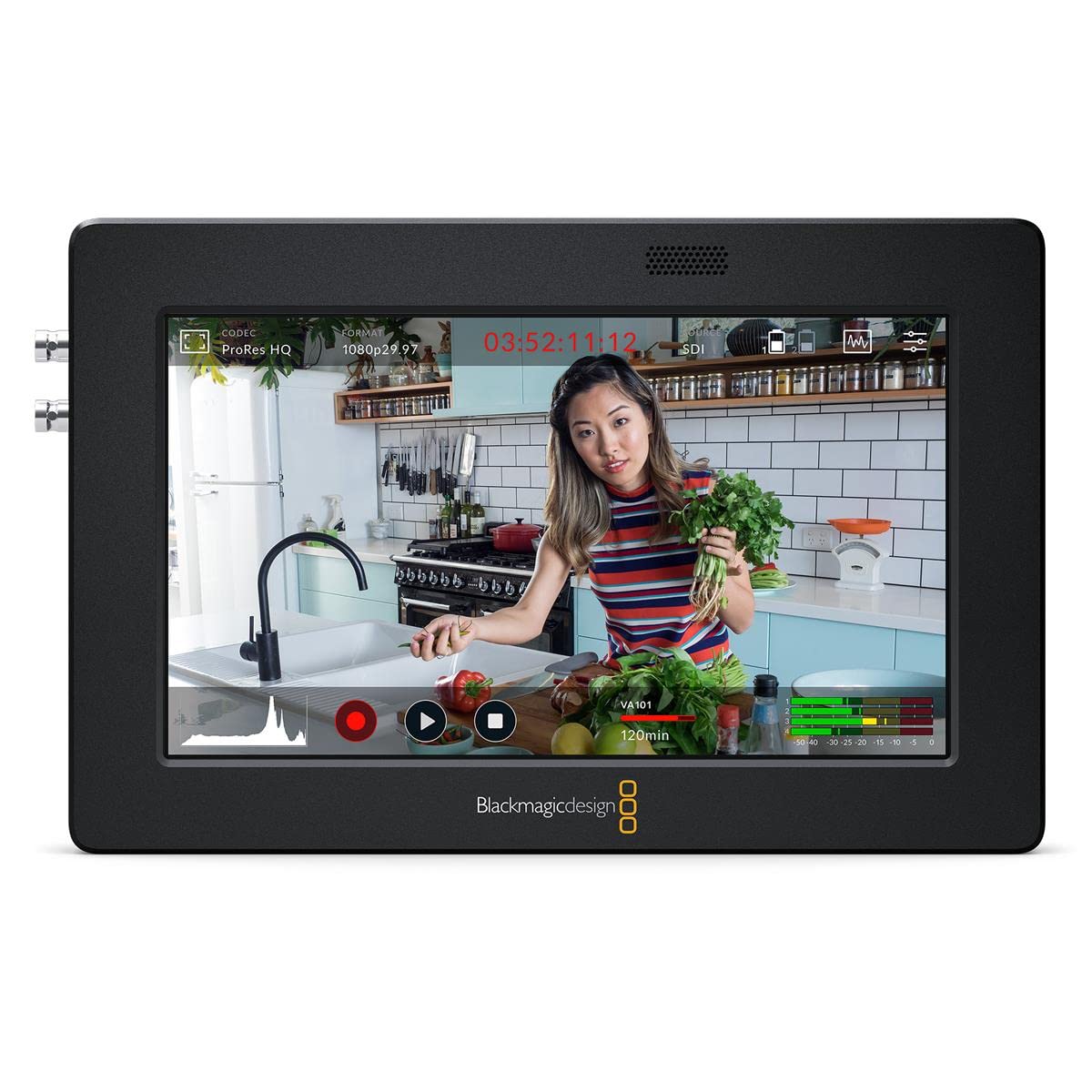 Blackmagic Design Video Assist 3G 5 Inch Fhd Lcd Recorder Monitor With Four Built In Scopes And 270Mb Memory Capacity For Prores