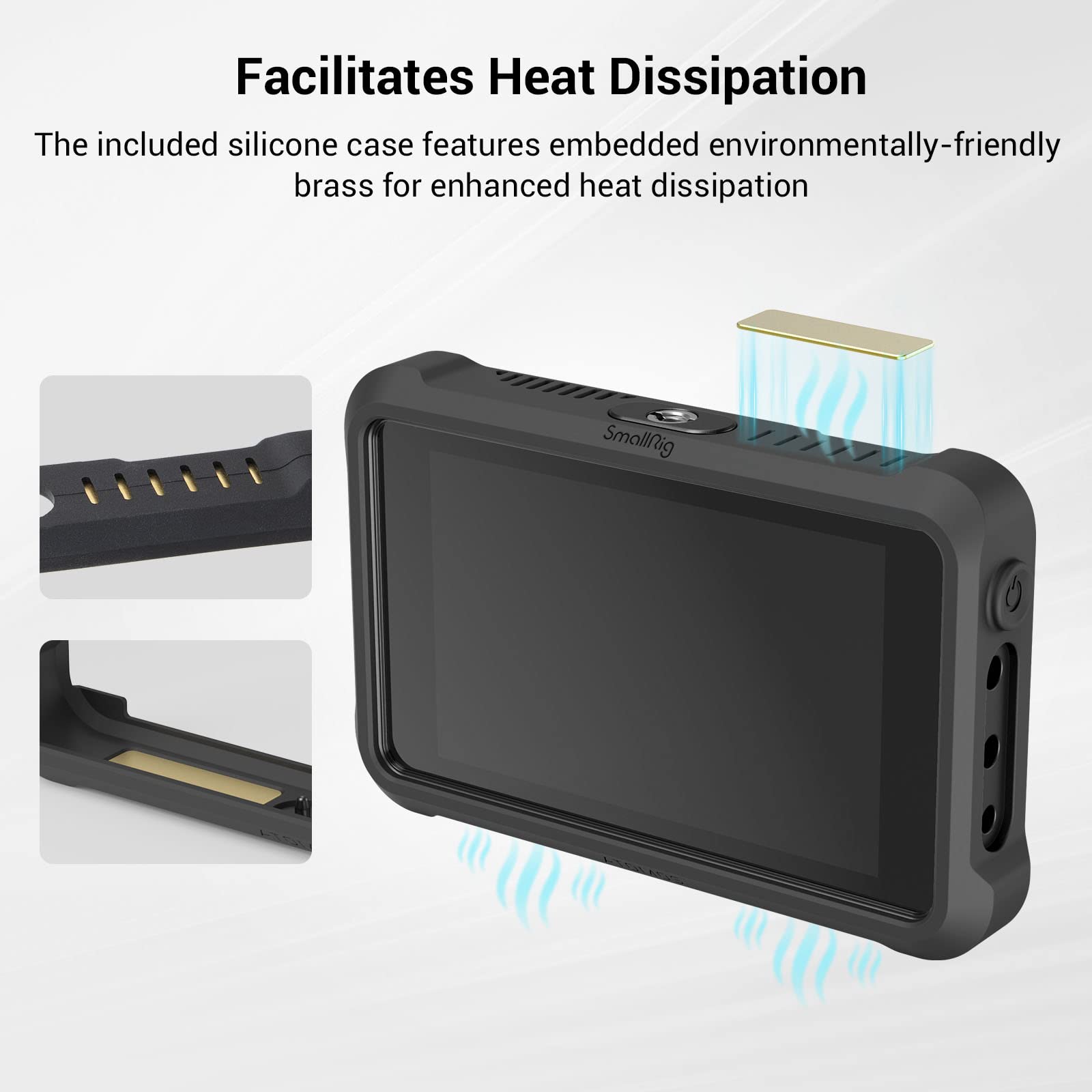 Smallrig Cage Kit For Atomos Ninja V/Ninja V+ / Ninja/Ninja Ultra With Sunhood, Screen Protector, Silicone Case, Cable Clamp, Ha