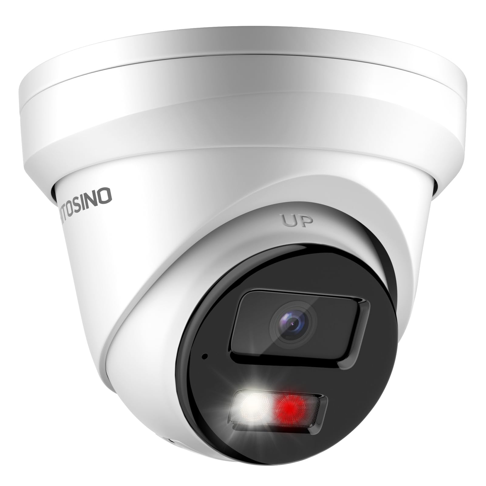 Hitosino 5Mp Ip Poe Camera, Outdoor Turret Camera With Mic, Hikconnect/Sadp/Ivms4200, Smart Color Night Vision, Low Light Starli