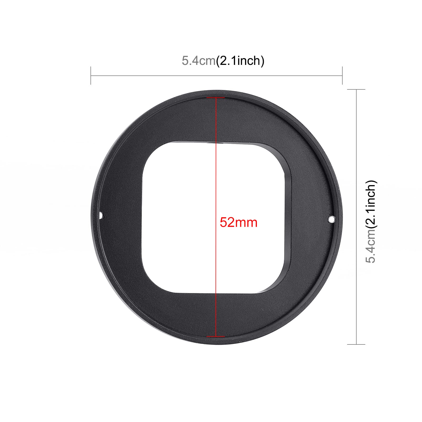 Puluz 52Mm Uv Lens Filter Adapter Ring For Gopro Hero11 Black / Hero11 Black Mini / Hero10 Black / Hero9 Black