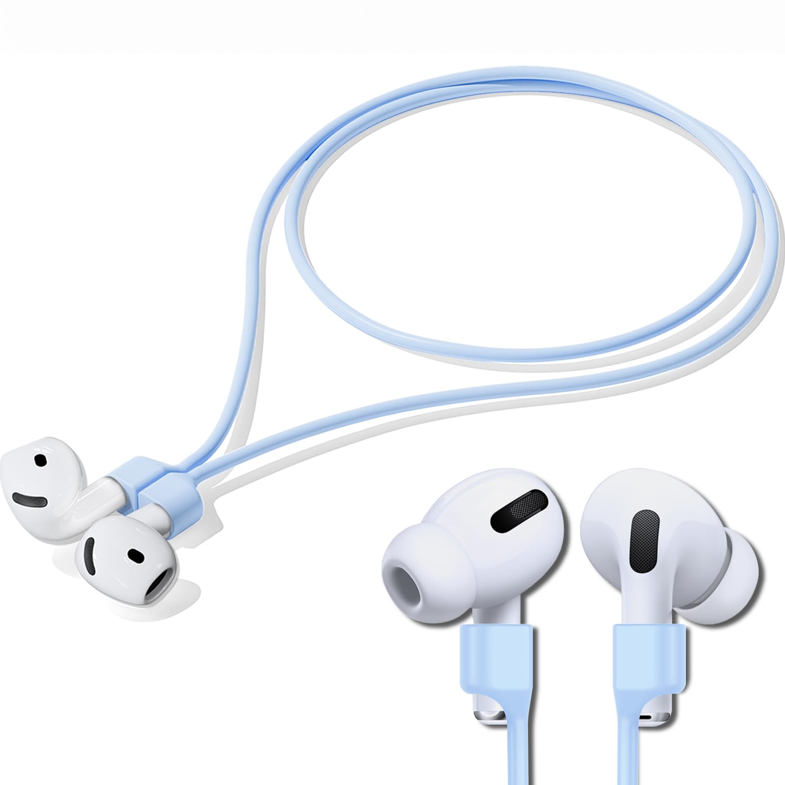 Inesore 1 Pack for AirPod Pro 3 Strap with AirPod Lanyard Anti-Lost Cord for Sports Anti-Loss Accessories Compatible with AirPod