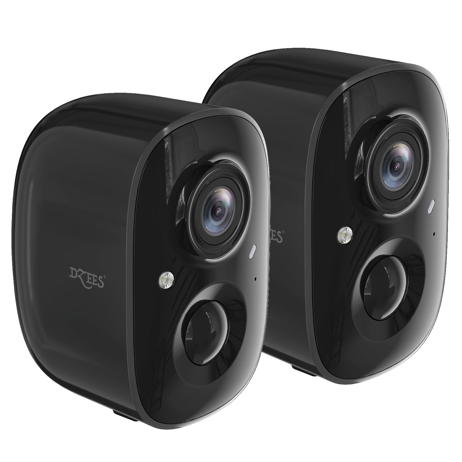 Dzees 2K Security Cameras Wireless Outdoor, Wifi Battery Powered Surveillance Camera For Home Security, Indoor Video Cam With Co