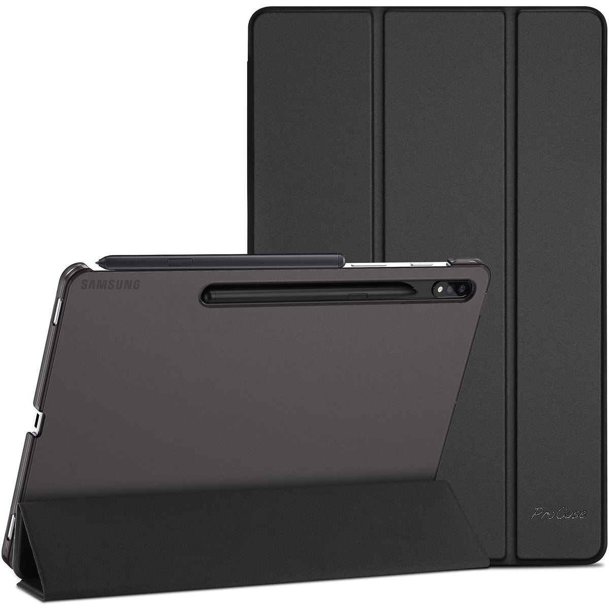 Procase Cover For Galaxy Tab S8 / Tab S7 11 Inch Case, Protective Slim Case Folio Hard Back Stand Smart Cover For 11'' Galaxy Ta