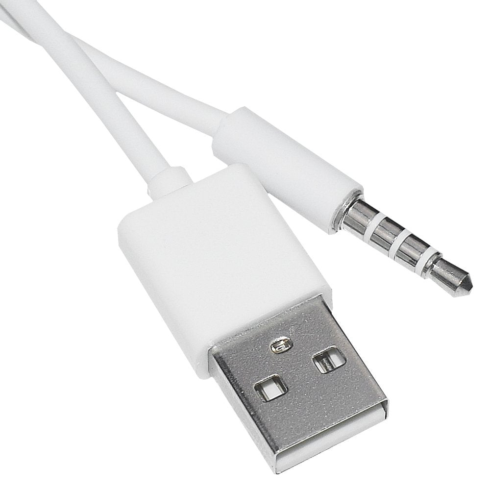 Sqrmekoko 3.5Mm Replacement Usb Charge Power Cable Cord Compatible With Beats By Dre Studio Wireless Headphones (White)