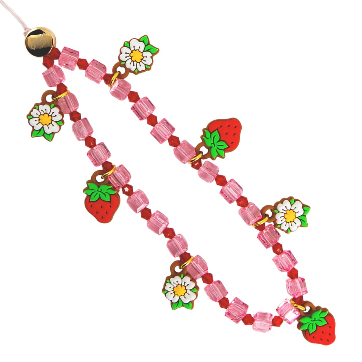 Sonix Beaded Phone Charm | Beaded Wristlet, Universal Phone Strap, and Detachable Cell Phone Lanyard with Silicone Charms | Stra