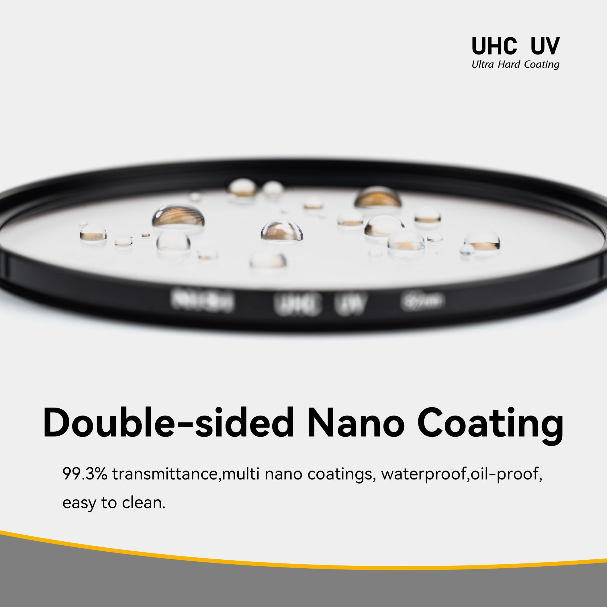 Nisi 82Mm Uhc Uv Protection Filter | 18 Multi Layer Coatings Uhd, Ultra Hard Coating, Nano Coating, Hydrophobic, Scratch Resista