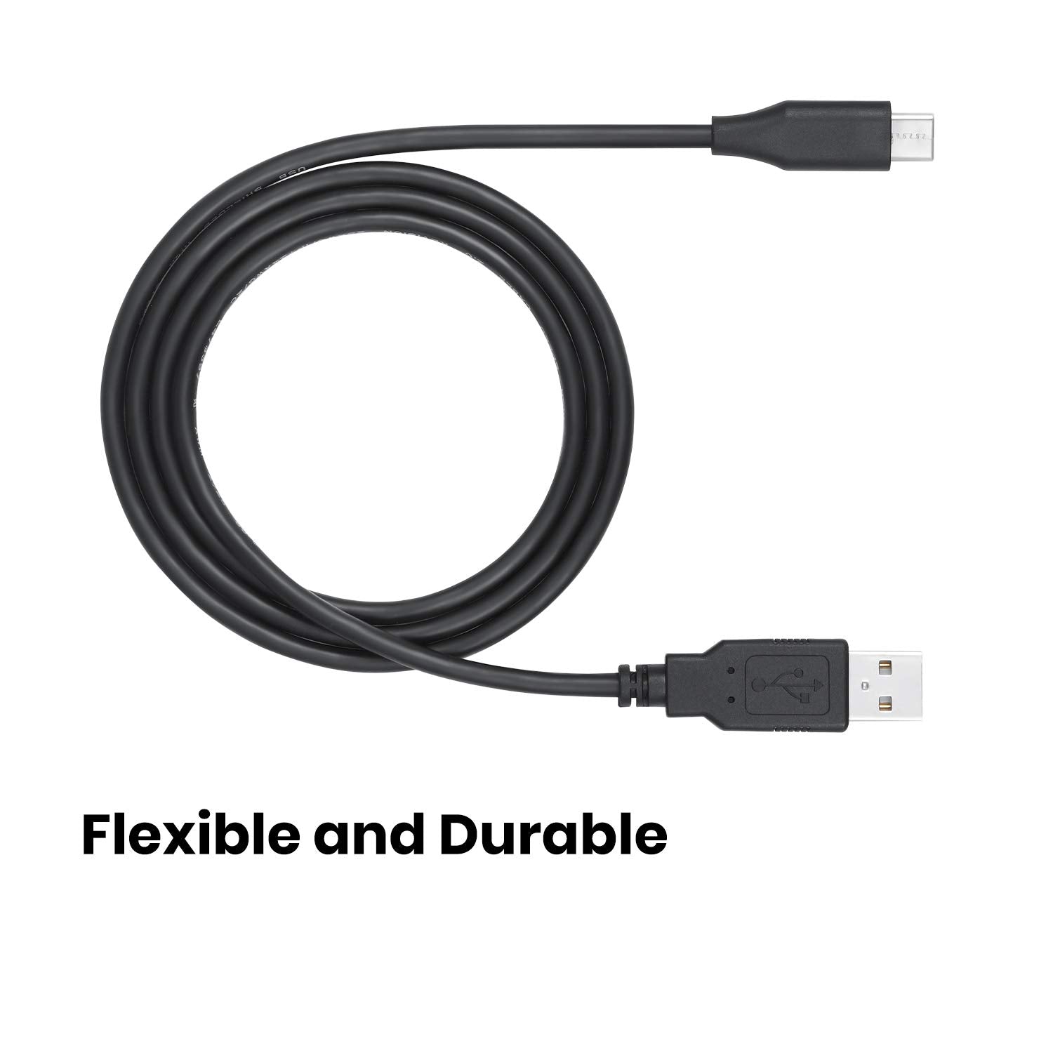 Perixx Peripro 406 Usb Type C Male To Usb A Male 3 Ft Cable   Usb2.0 Spec For Smartphones, Tablets, Laptop, And Desktops   Black
