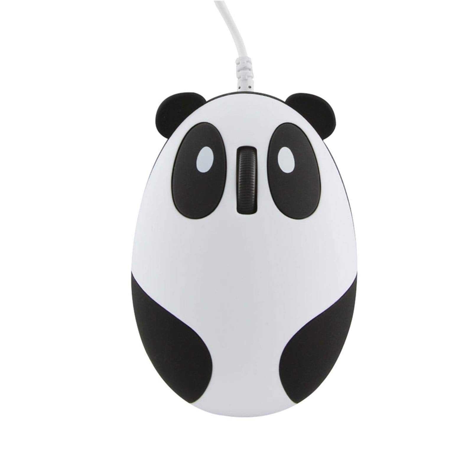 CHUYI Panda Wired Mouse Cute Animal Series Portable Corded Mice for Travel School Home Office, Funny Optical Mouse for Computer 