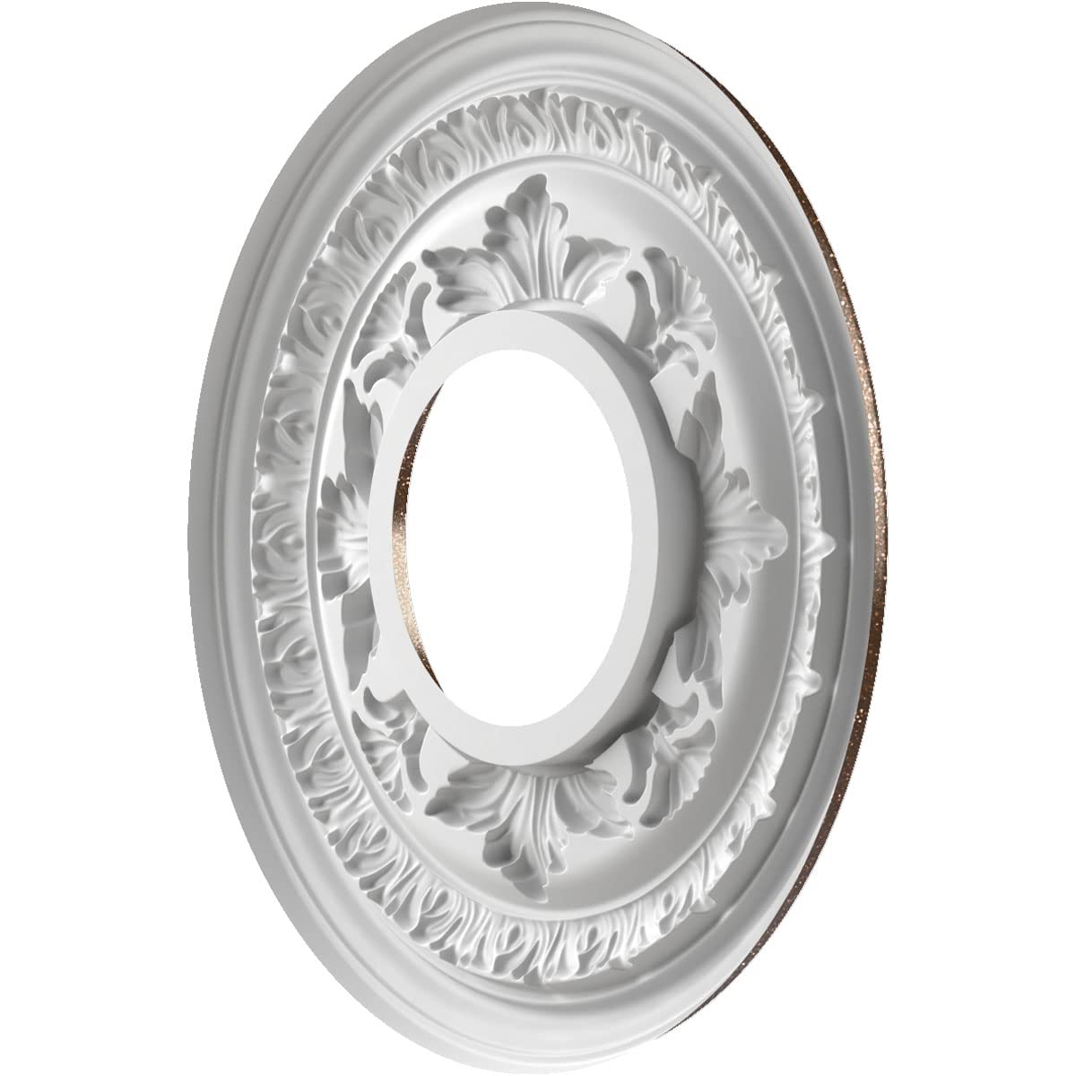 Ekena Millwork Cmp10Baamb Baltimore Thermoformed Pvc Ceiling Medallion (Fits Canopies Up To 4 1/4''), 10''Od X 3 1/2''Id X 3/4''