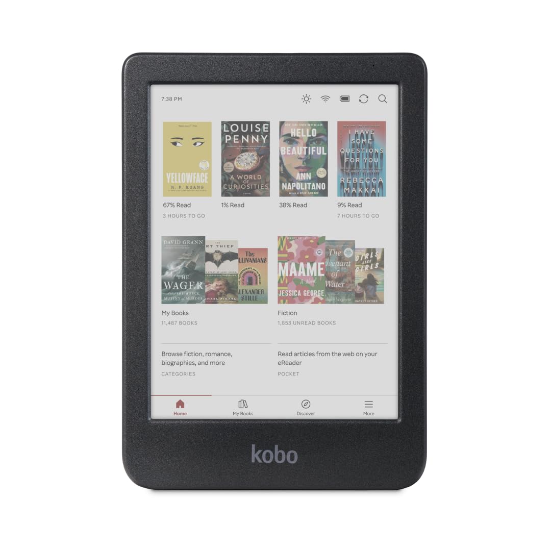 Kobo Clara Colour | Colour Ereader | 6    Glare Free Colour E Ink Kaleido 3 Display | Dark Mode Option | Waterproof | Audiobooks