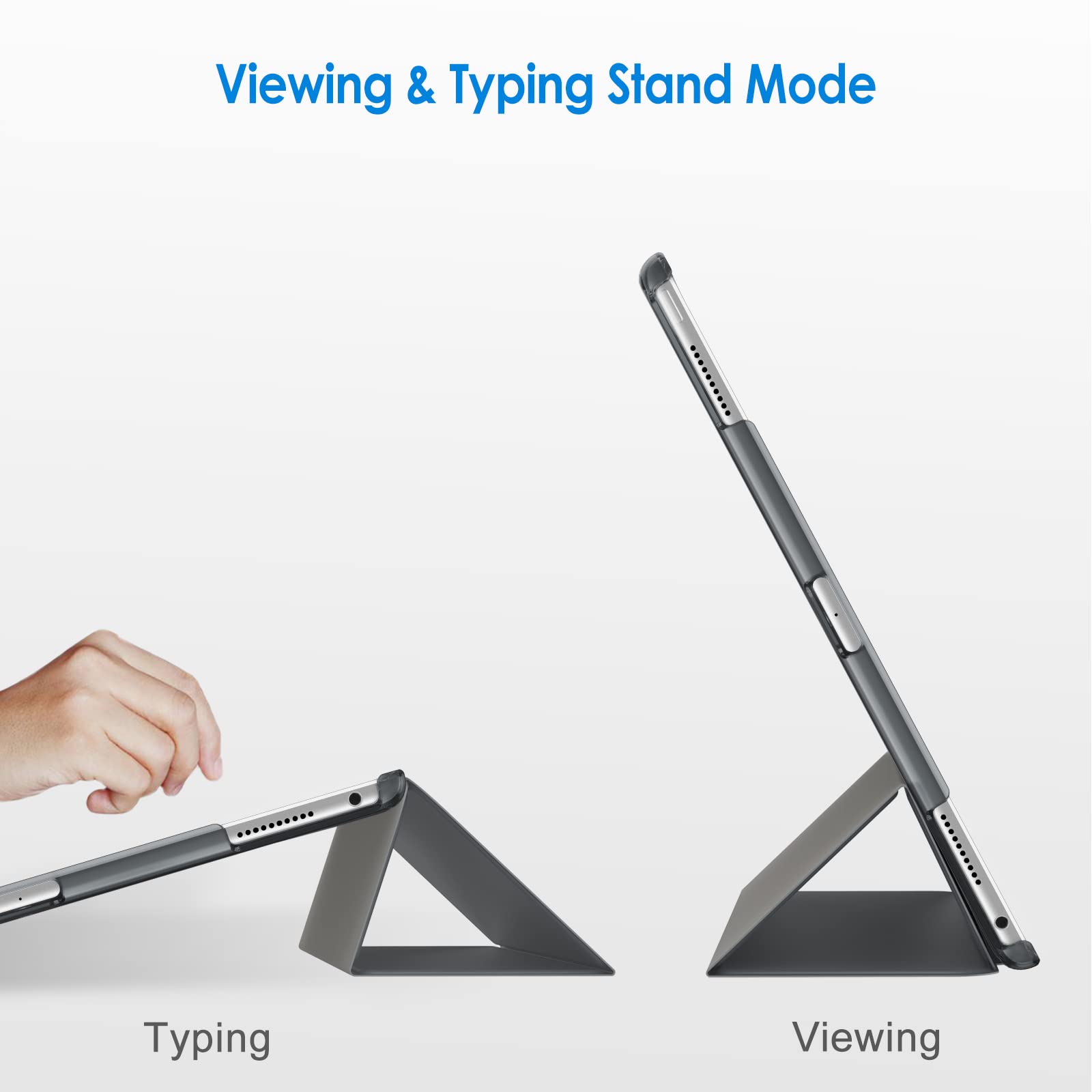 Jetech Case For Ipad Pro 12.9 Inch (1St And 2Nd Generation, 2015 And 2017 Model), Auto Wake/Sleep (Dark Grey)