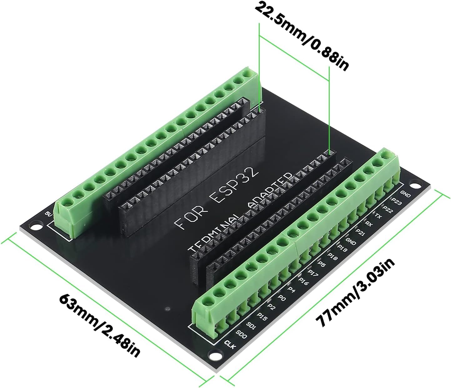 Aitiao 3Pcs Esp32 Breakout Board Gpio 1 Into 2 For 38Pin Narrow Version Esp32 Esp32 Microcontroller Development Board