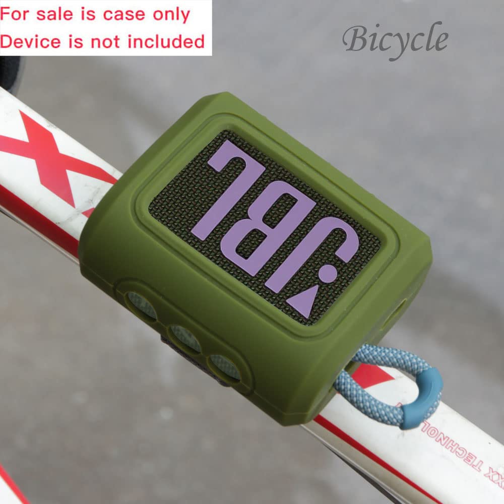 Hermitshell Hard Travel Case For Jbl Go 3 / Jbl Go 4 / Jbl Go 3 Eco Portable Bluetooth Speaker (Forest, Silicone Case)