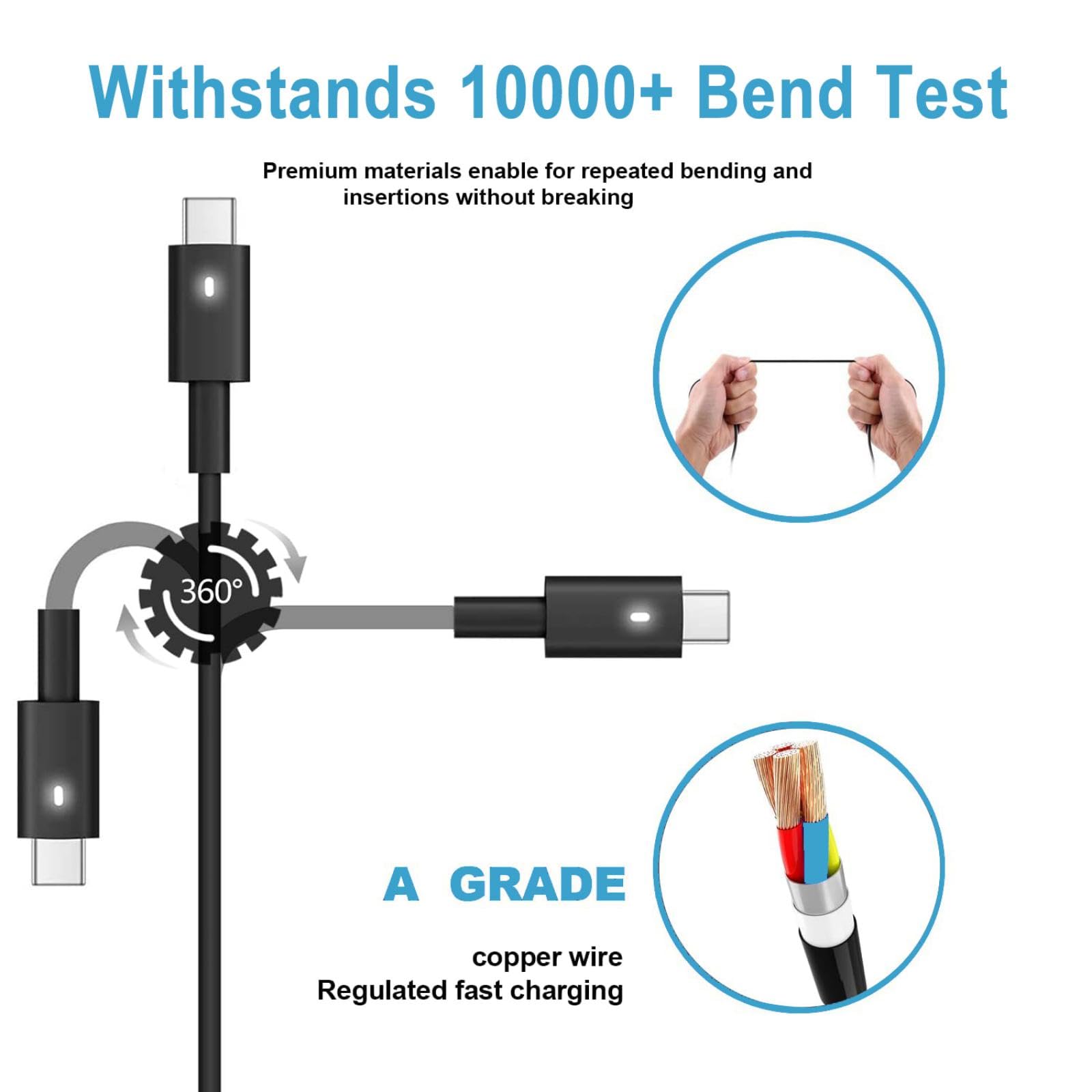 65W 45W Usb C Laptop Charger   Dell Computer Charger For Latitude 5420 7420 5520 5430 7430 5530 5540 7530 7330 7400 5440 7440 73