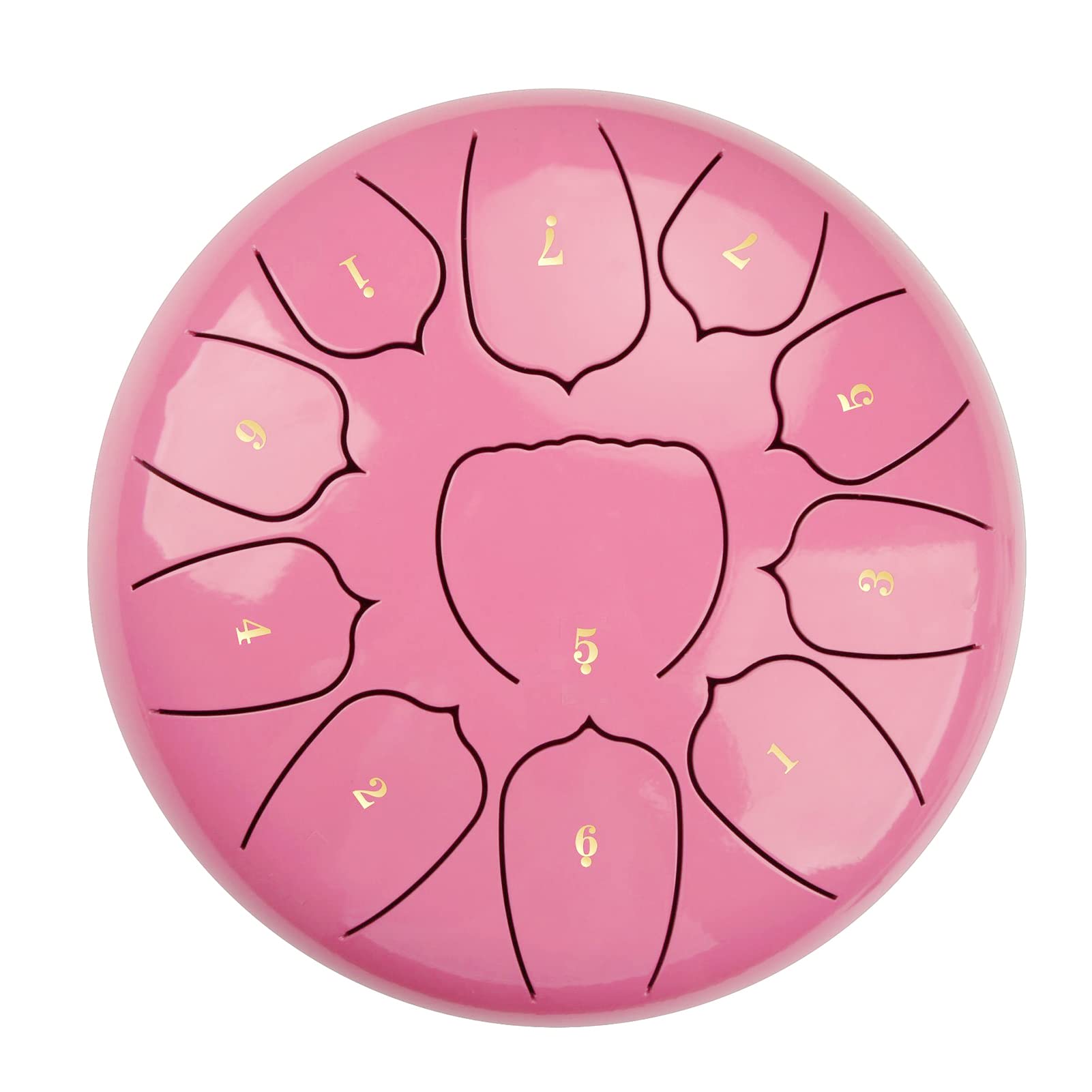 Pekdi 10 Inch Steel Tongue Drum 11 Notes Handpan Drum With Drum Mallet Finger Picks Percussion For Meditation Yoga