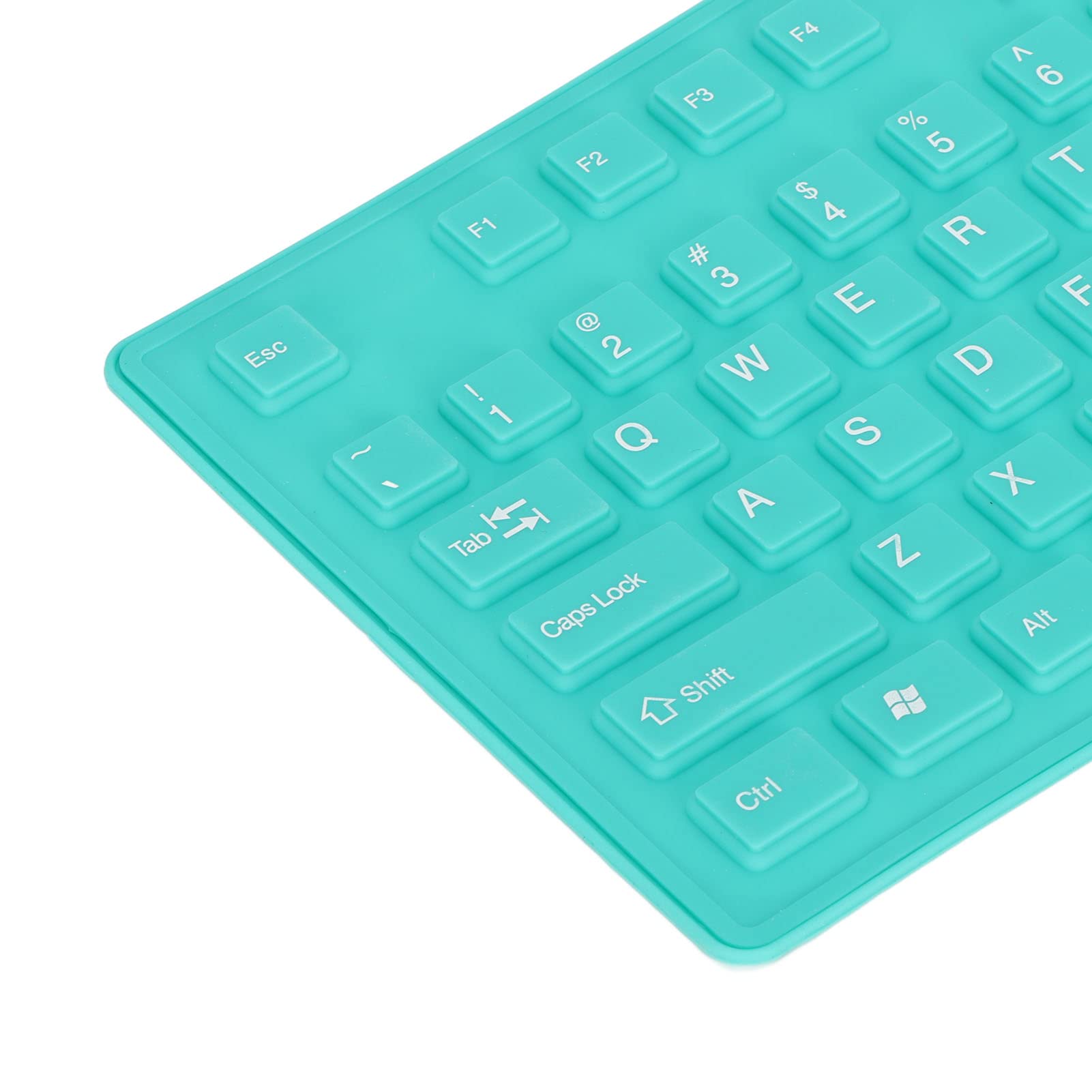 Gowenic 108 Keys Foldable Silicone Keyboard, Waterproof Usb Wired Keyboard Plug And Play Mute Roll Up Keyboard For Computer Note