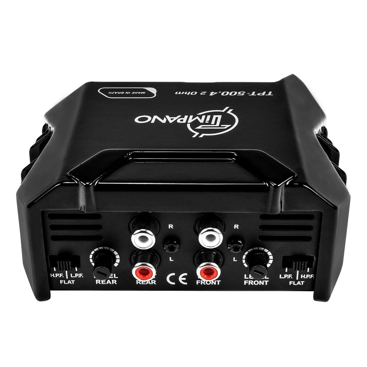 Timpano Tpt500.4 Compact 4 Channel Car Audio Amplifier, 4 X 125 Watts At 2 Ohm, Mini Stereo 12 Volts Full Range Class D Amp Brid