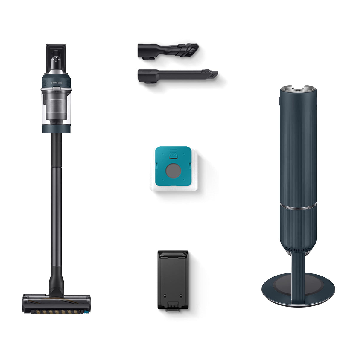 Samsung Bespoke Jet Cordless Stick Vacuum Cleaner W/ Clean Station, Powerful Multi Surface Floor Cleaning For Carpet, Hardwood,
