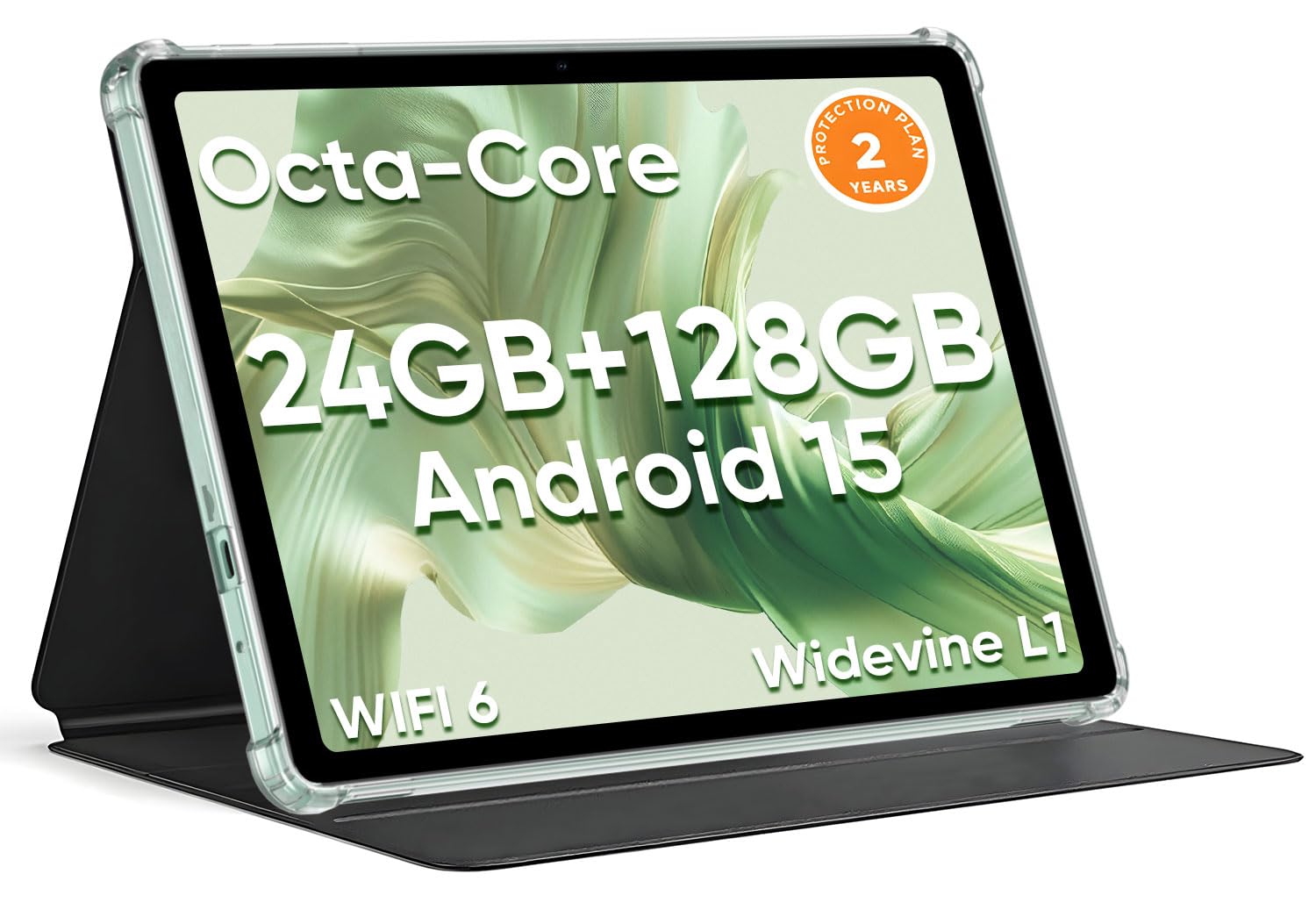 Hnvhnv Android 15 Tablet 10.1 Inch Tablet, 24Gb Ram 128Gb Rom 2Tb Expand, Octa-Core Processor, 2 Years Protection, 1280X800 Hd I