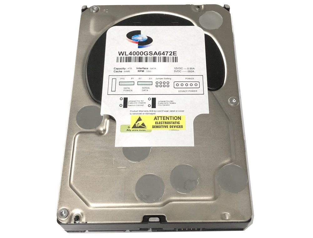 White Label Wl 4Tb 7200Rpm 64Mb Cache Sata 6.0Gb/S (Enterprise Grade) 3.5'' Hard Drive (For Server, Raid, Nas, Dvr, Desktop Pc)