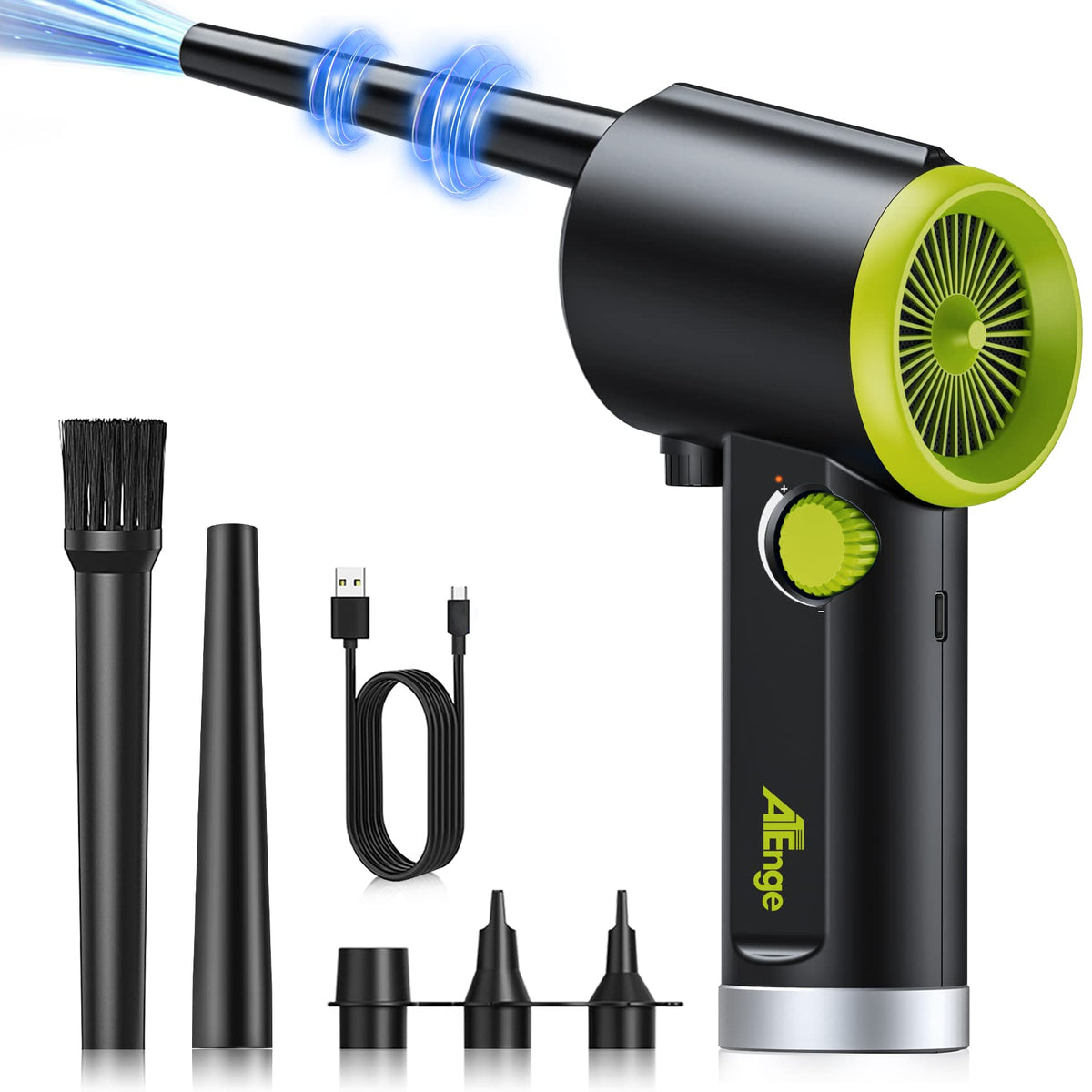 Compressed Air Duster, Electric Air Duster, Handheld Cordless Air Duster, Stepless Speed Motor, 6000Mah Rechargeable Air Blower,