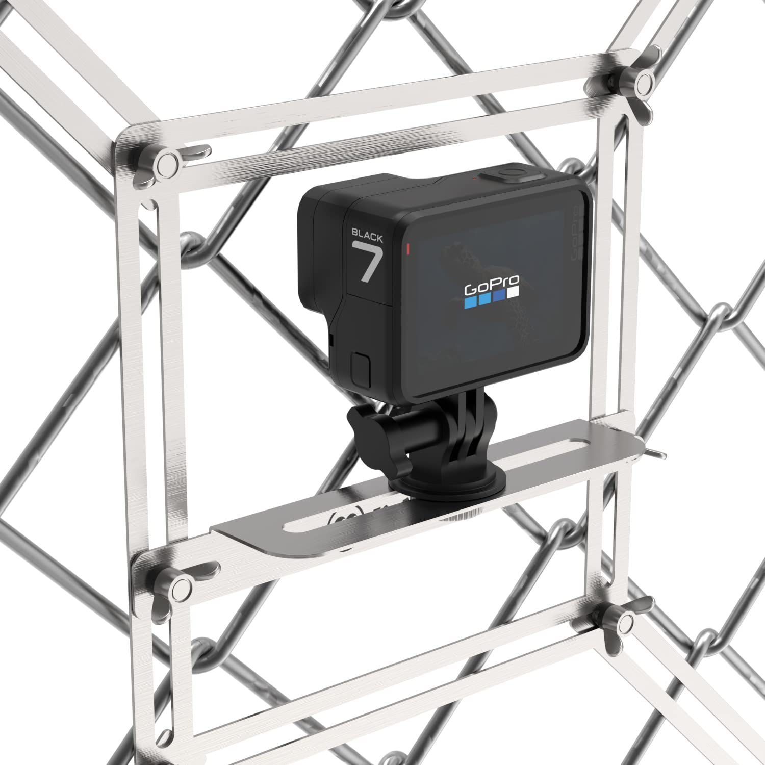 Action Camera Fence Mount Metal Camera Fence Mount For Gopro Iphone, Mevo Start, Phones, To A Chain Link Fence For Recording Bas